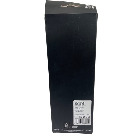 White Dunmore Elastic Suspenders W/ Silver Clips For Men Adjustable 42 inch 34k - Picture 2 of 8